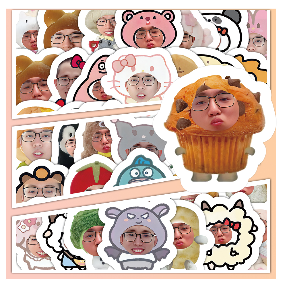 206张王者阿水表情包贴纸搞笑可爱装饰小图案装饰手机行李箱贴画