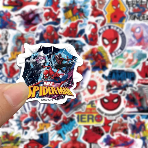 150张蜘蛛侠纵横宇宙贴纸ins风高级儿童装饰手机手账防水标签贴画