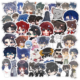 100张十日终焉贴纸二次元齐夏等Q版人物周边手机平板行李箱贴画
