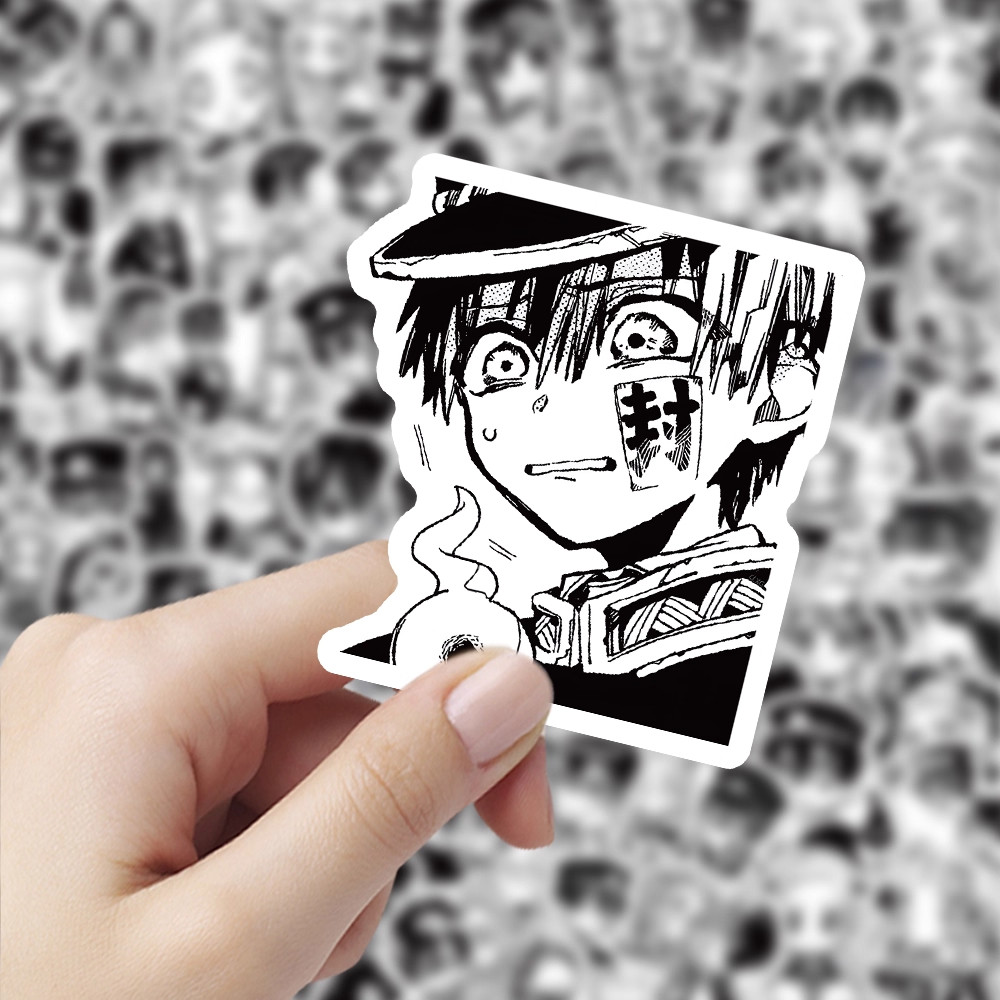 549张多款黑白花子君贴纸地缚少年动漫人物周边创意手机装饰贴画,文具电教/文化用品/商务用品,贴纸/立体贴纸,淘宝优惠券,粉丝福利购,淘宝优惠卷