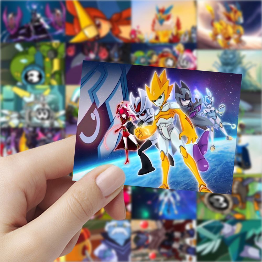 126张赛尔号卡通贴纸女孩儿童装饰小图案diy手账手机壳笔记本贴画