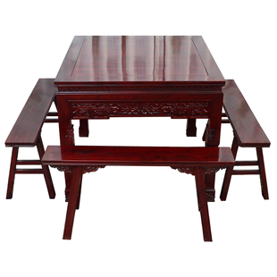 红木八仙桌四方桌酸枝木餐桌实木四方桌红木茶几家用客厅桌包邮