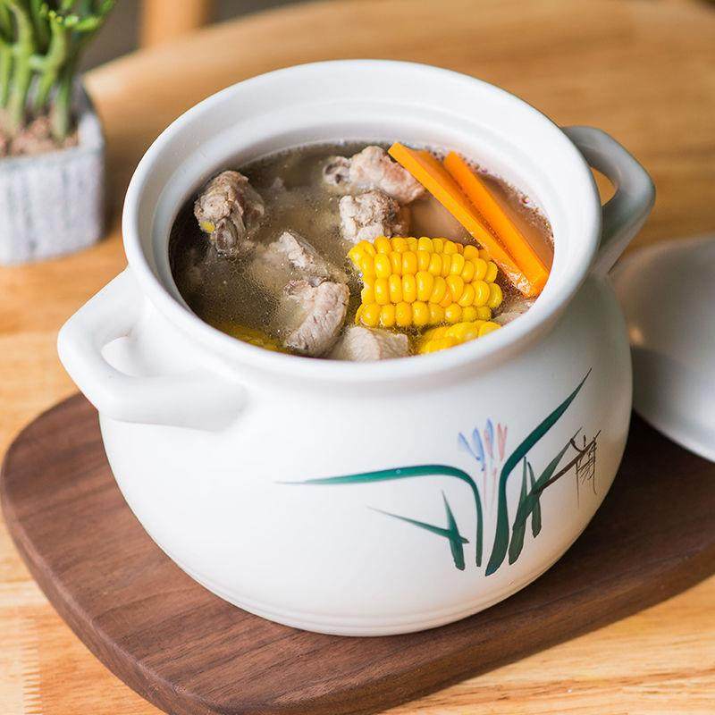 康舒陶瓷砂锅家用大容量耐高温明火直烧沙锅汤锅炖锅瓷煲瓦罐粥煲