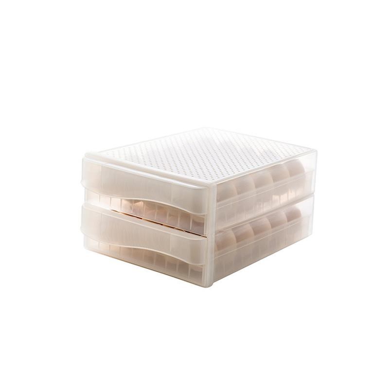 Refrigerator fresh keeping egg box drawer type storage box