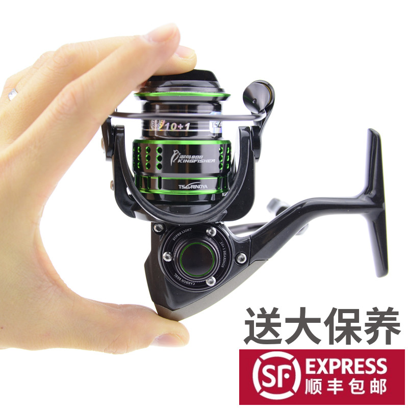 钓之屋 翠鸟800/1000碳素路亚纺车轮微物远投路亚钓滑漂专用鱼轮