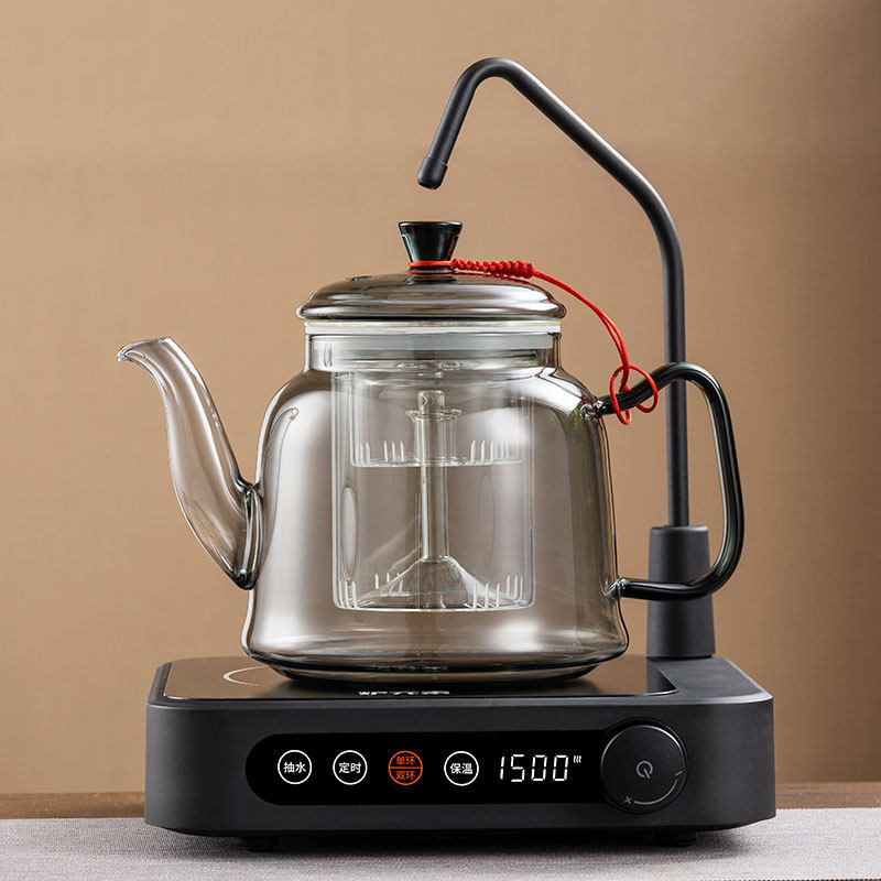 加厚耐热玻璃蒸煮一体茶壶蒸汽煮茶器家用全自动上水电陶炉养生壶