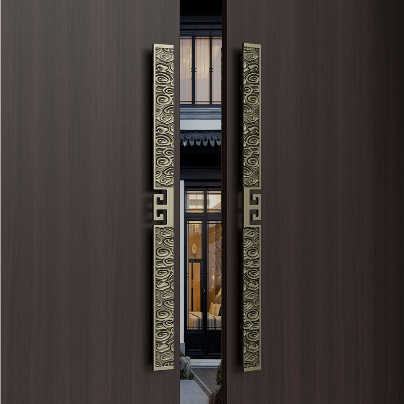仿古玻璃门拉手现代实木门大拉手酒店推拉门把手写字楼会议室拉手