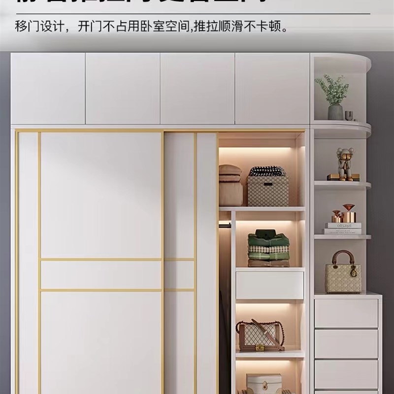 现代简约推拉门定做衣柜门推拉滑移门定制耐磨板移门推拉门实木