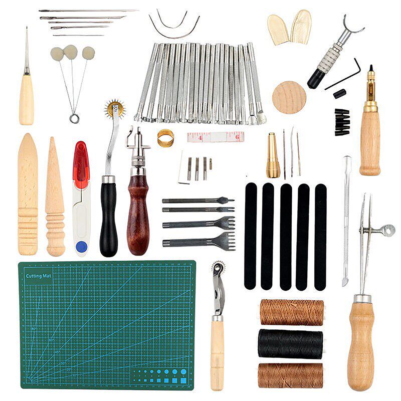 皮革缝纫DIY工具套装 皮具手工制作工具 新手 皮雕皮艺皮革工具