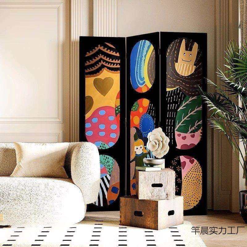 多巴胺法式复古轻奢屏风隔断客厅卧室玄关小户型遮挡移动装饰折屏,五金/工具,其他电线电缆,淘宝优惠券,粉丝福利购,淘宝优惠卷