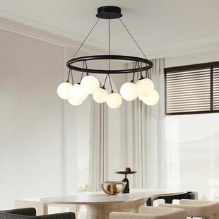 丹麦clam设计师玻璃飞碟贝壳餐厅吊灯奶油风轻奢中古餐桌吧台灯具