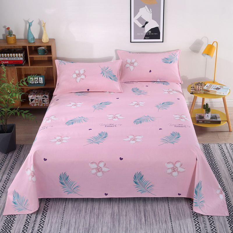 新棉粗布床单三件套加大加厚炕单榻榻米单人双人宿舍学罗加