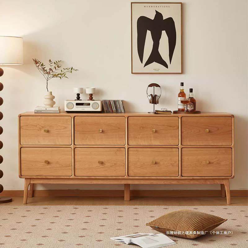 北美樱桃木八斗柜现代简约卧室储物六斗柜杂物抽屉柜黑胡桃实木柜,农机/农具/农膜,植保机械,淘宝优惠券,粉丝福利购,淘宝优惠卷