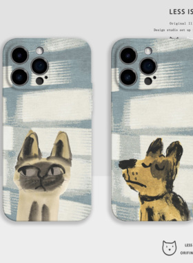 呢喃猫猫菲林手机壳iphone17手机壳苹果16promax情侣保护套15卡通14新款可爱13搞怪12软适用华为p70任意机型