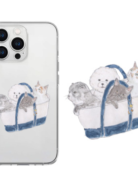 出行猫猫透明手机壳iphone17手机壳苹果16promax情侣保护套15卡通14新款可爱13搞怪12软适用华为p70任意机型