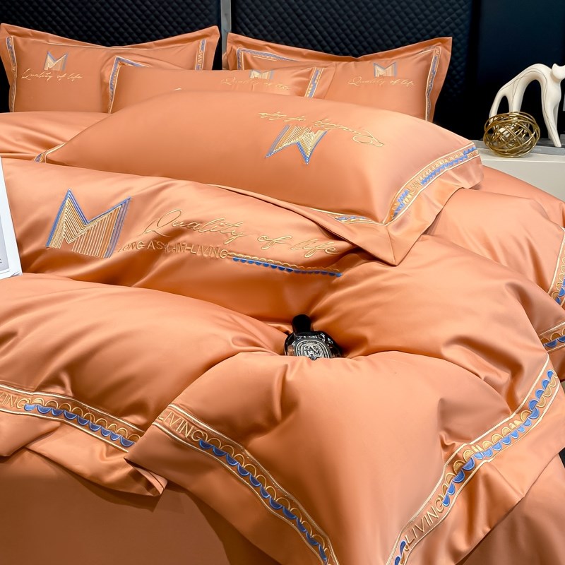 轻奢酒店风简约高级感四件套纯棉全棉柔软亲肤被套床单床上用品