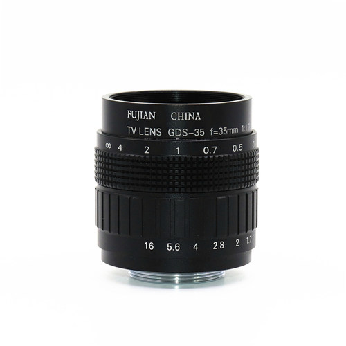 顺华利 定焦35mm 300万像素C接口 2/3 机器视觉工业相机镜头 CCTV