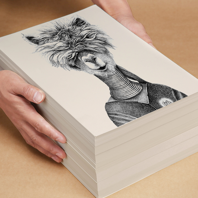 素描纸8k 4k水粉纸美术生专用马克纸水彩纸8开铅画纸A3 A4 16K加