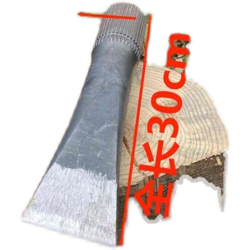 劈柴神器全钢汽车半轴柴尖锻打大号淬火破桩家用农村劈柴斧头包邮