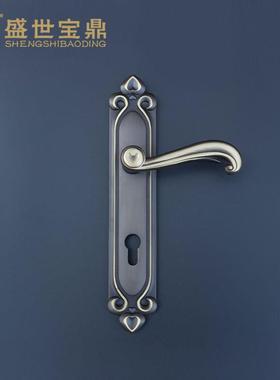 厂家供应欧式室内实木门锁GL551-G51咖啡房门铜锁静音执手锁具门