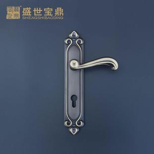 厂家供应欧式 G51咖啡房门铜锁静音执手锁具门 室内实木门锁GL551
