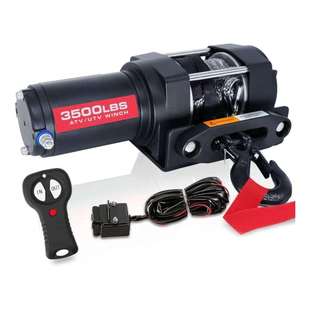 工厂直供12v拖车绞盘3500lbs车载小吊机电动绞盘牵引器