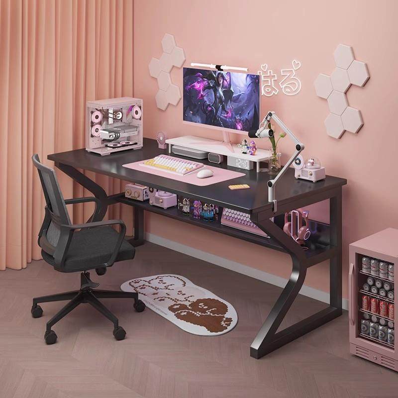 白色电脑桌台式家用女生卧室书桌简约办公桌工作台桌子简易电竞桌,3C数码配件,USB灯,淘宝优惠券,粉丝福利购,淘宝优惠卷