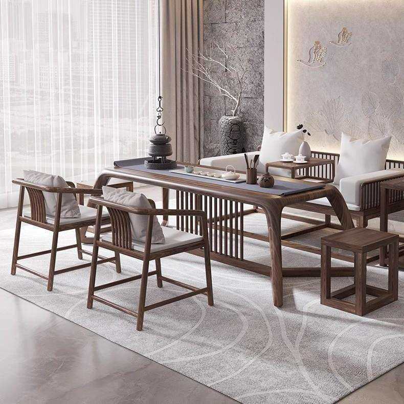 新中式茶桌椅组合实木功夫禅意家用客厅办公室茶室现代简约泡茶台,3C数码配件,USB灯,淘宝优惠券,粉丝福利购,淘宝优惠卷