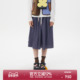 ROLLCALL25早秋新蓝色复古格纹半裙休闲显瘦半身裙A字版 裙子