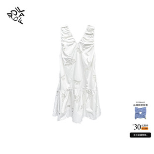 rollcall 背心裙子 25春夏新款 刺绣镂空吊带连衣裙V领无袖