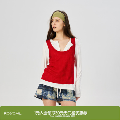 rollcall撞色长袖T恤