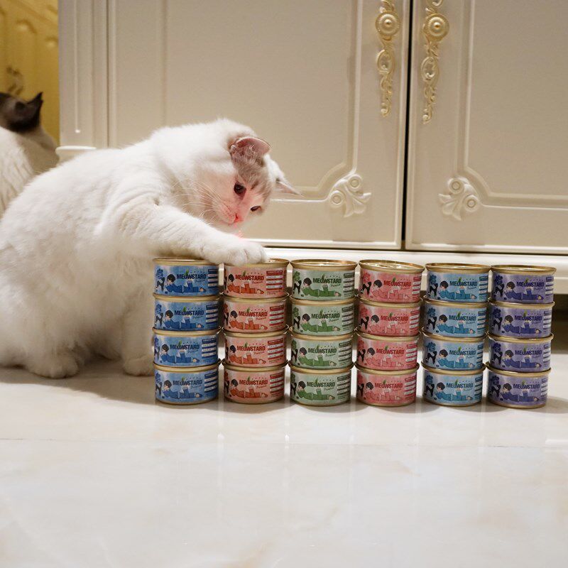 仲夏夜宠舍 泰国进口喵达鱼肉鸡肉白肉汤罐猫罐头零食湿粮80g*6罐