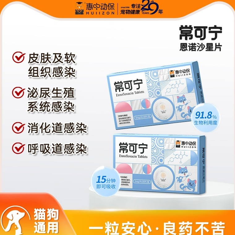 常可宁消炎片宠物泌尿感染药兽用