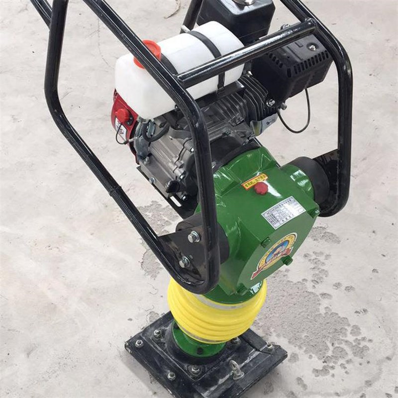 小型打夯机电动汽油m柴油地面震动夯土夯实机125立式冲击夯打夯机