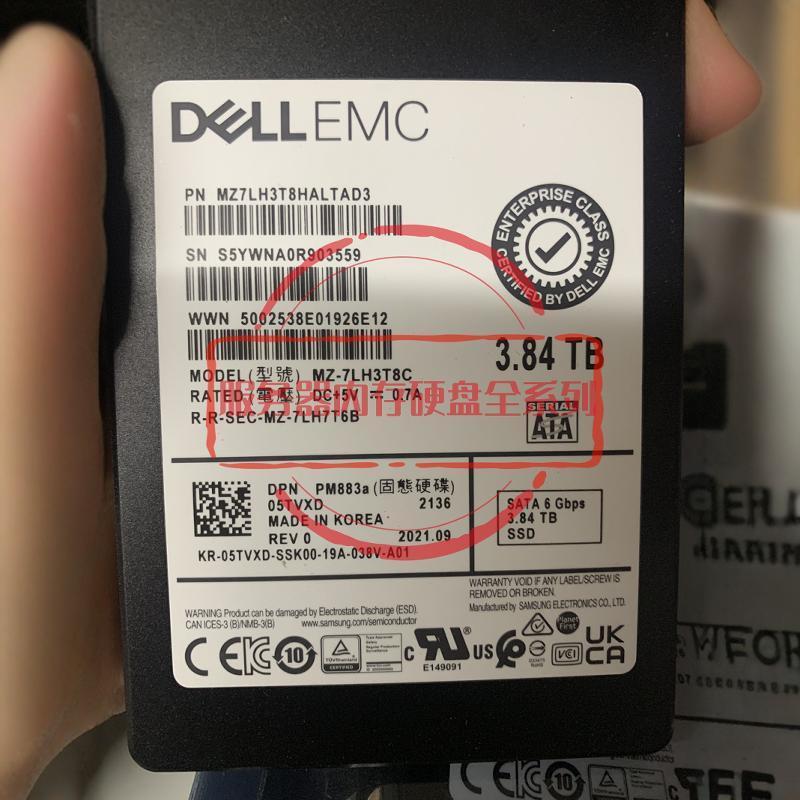DELL EMC ME4012 ME4024 ME4084固态硬盘 3.84T SSD SATA SAS 2.5