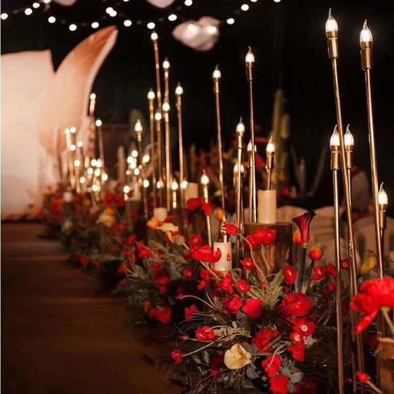 婚庆道具龙珠灯10头金色芦苇灯婚礼T台装饰摆件布置龙珠路引灯