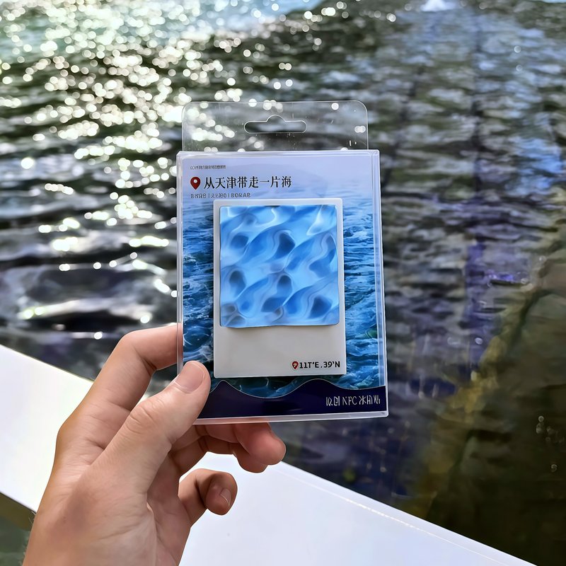 【带走一片海】创意浪漫海浪NFC磁吸冰箱贴治愈记录卧室夜光装饰