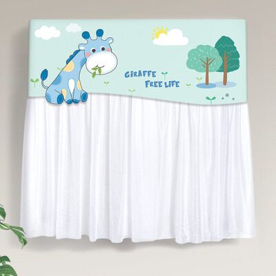 盖布防直吹防尘挡风挂式空调风月子布艺出风口套罩遮挡风板移转帘