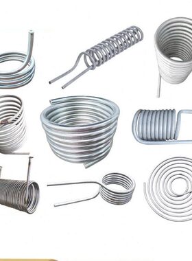 型管管定制MU型加工蛇管4不锈钢盘管冷却螺旋圆管型弯管弯头30盘