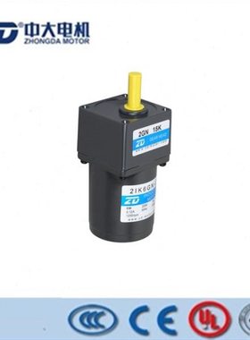 ZD中大6w220V交流齿轮减速马达感应电机 2IK6GN-C/2GN15K电动机