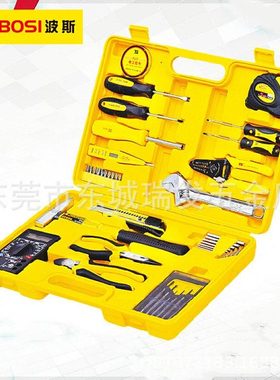 波斯工具 39件电讯组套 家用组套万用表螺丝批电笔钳BS-J039