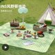 露营春便携游布防水野餐垫防潮垫加厚垫子户外垫野餐布可折叠野炊