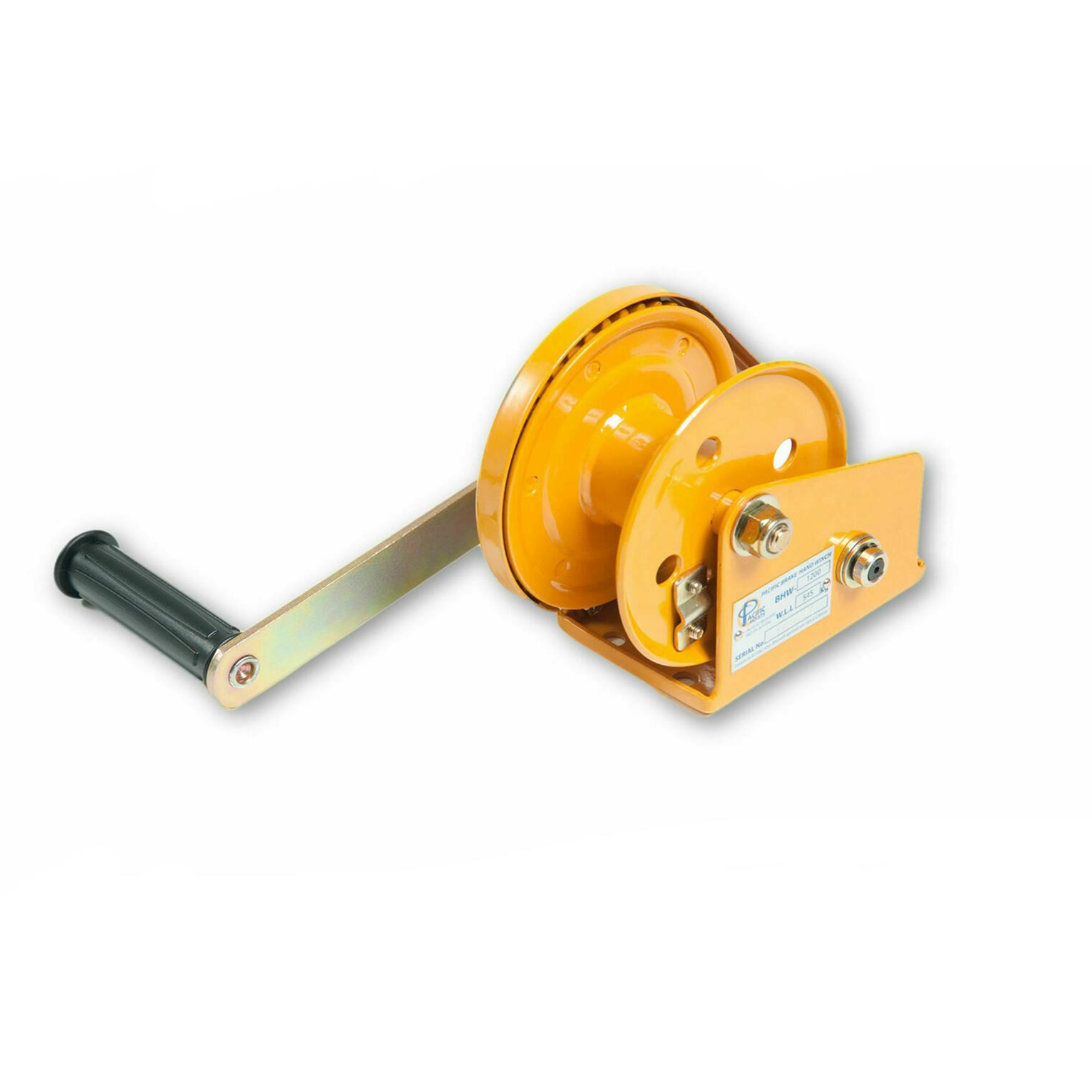 1200lbs544kg双向自锁刹车式手摇卷扬机拖车/船钢丝绳手动绞盘