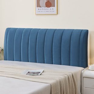厂促加厚加绒头套新款 加棉兔毛绒靠背 床床头罩通用冬季 床头套新款