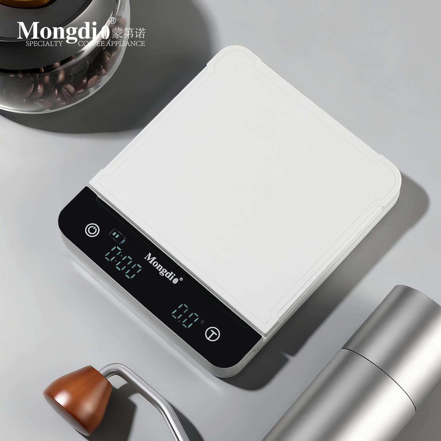 Mongdio咖啡电子秤咖啡称电子秤意式手冲称重计时咖啡专用电子秤