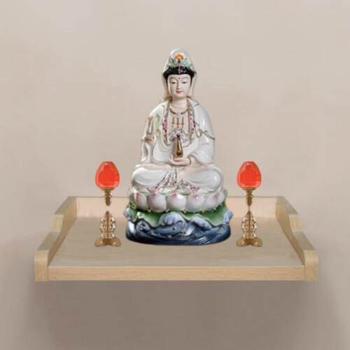 广埃财神佛龛壁挂式墙上家用轻奢现代简约小型新中式神台香案供桌