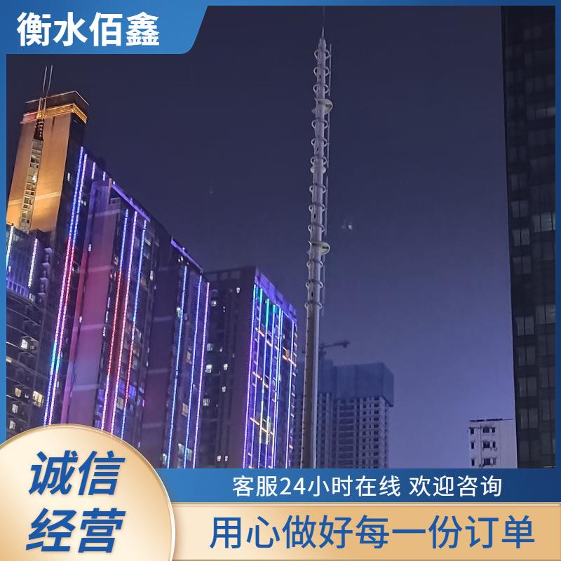 厂家生产热镀锌角钢通讯塔支架钢结构无线信号接收塔单管通讯塔