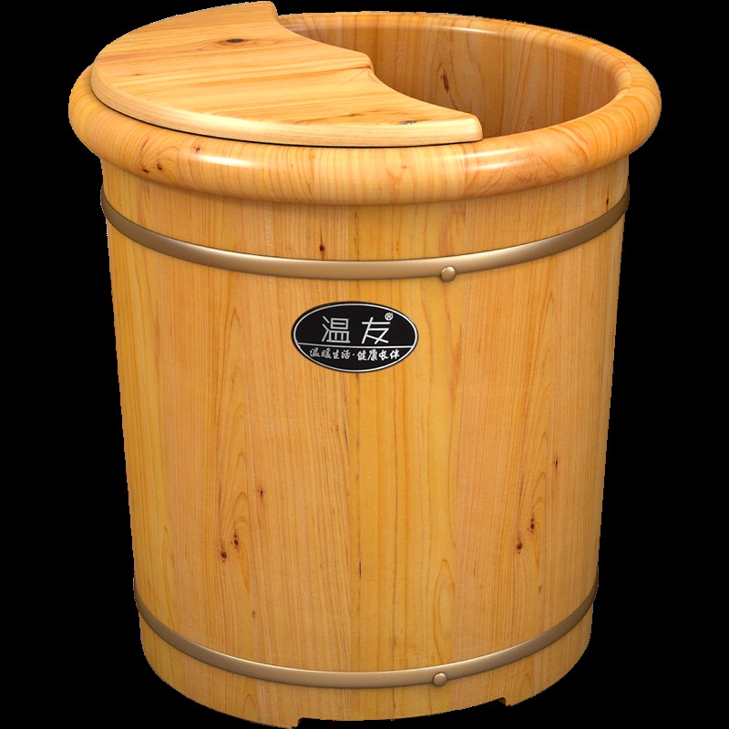 泡脚木桶家用实木足浴捅过小腿木质洗脚桶保温泡脚木盆养生泡脚桶