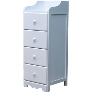 实木夹角缝收纳柜抽屉式窄缝间隙置物架小床头柜35面宽床边收纳窄