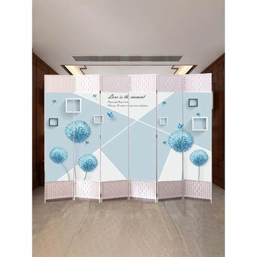 屏风隔断简约现代可折叠移动客厅卧室办公室进门玄关帘遮挡墙家用